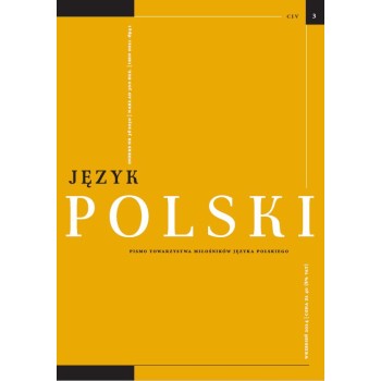 Język Polski. Rocznik CIV zeszyt 3