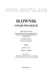 Słownik gwar polskich, t. 10, z. 4 (35)