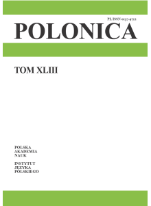 POLONICA. Tom XLIII