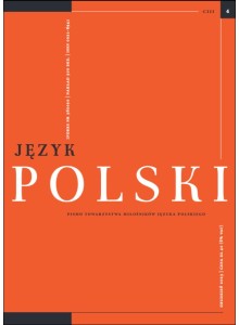 Język Polski. Rocznik CIII zeszyt 4