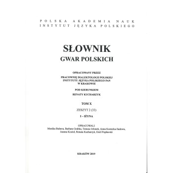 Słownik gwar polskich, t.10, z.2 (33)
