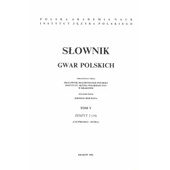 Słownik gwar polskich, t. 5, z. 2 (14)
