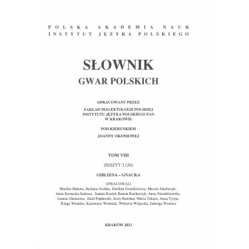 Słownik gwar polskich, t. 8, z. 3 (26)
