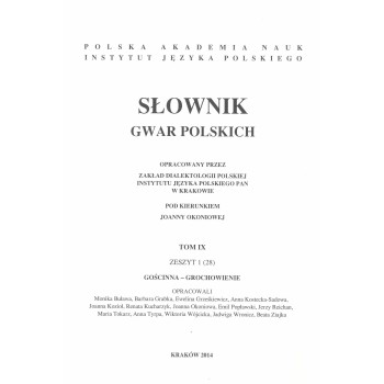 Słownik gwar polskich, t. 9, z. 1 (28)
