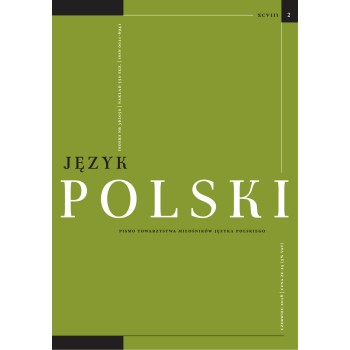 Język Polski. Rocznik XCVIII zeszyt 2