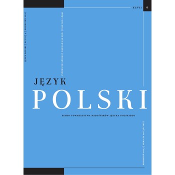 Język Polski. Rocznik XCVII zeszyt 4