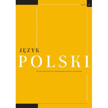 Język Polski. Rocznik XCVI zeszyt 2