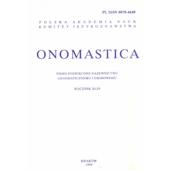 Onomastica XLIV