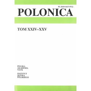 Polonica t. XXIV-XXV