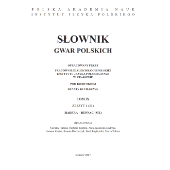 Słownik gwar polskich, t.9, z.4 (31)