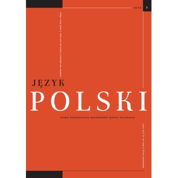 Język Polski. Rocznik XCIX zeszyt 3