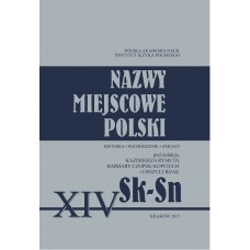 Nazwy miejscowe Polski - tom XIV: Sk-  Sn