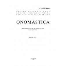 Onomastica LXI/1