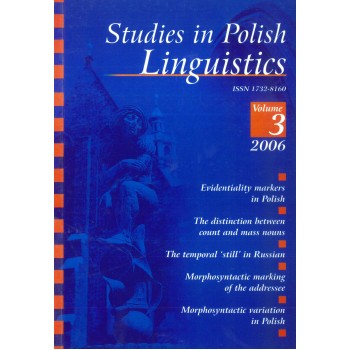 Studies in Polish Linguistics, vol. III