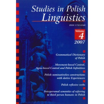Studies in Polish Linguistics, vol. IV